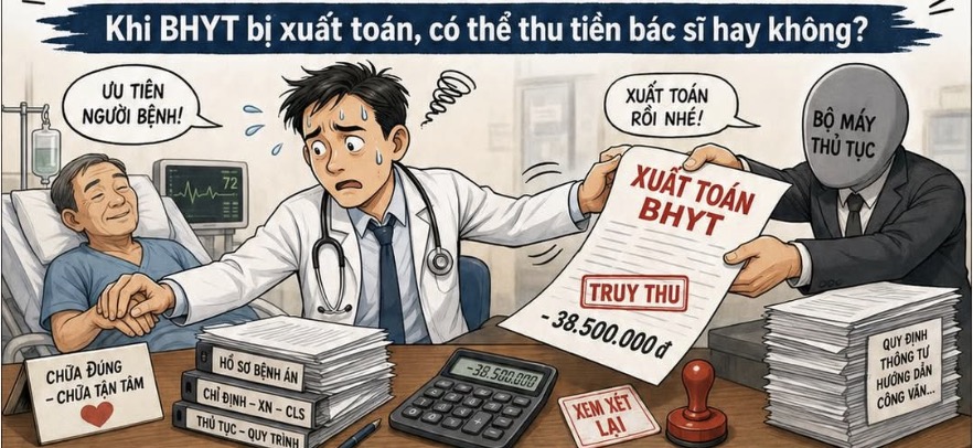Bác sĩ bồi hoàn khoản BHYT bị xuất toán: Có đúng luật?