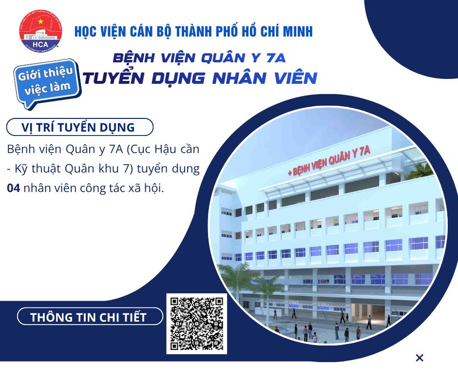 BV Quân y 7A Thông báo tuyển dụng