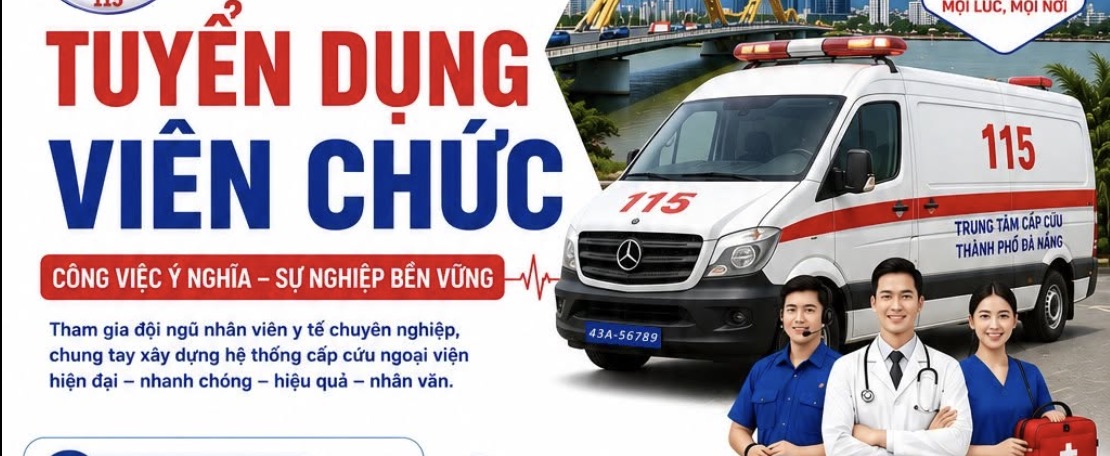 Trung tâm Cấp cứu TP Đà Nẵng xét tuyển viên chức