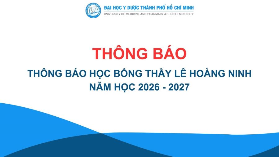 Học bổng Thầy Lê Hoàng Ninh năm học 2026–2027
