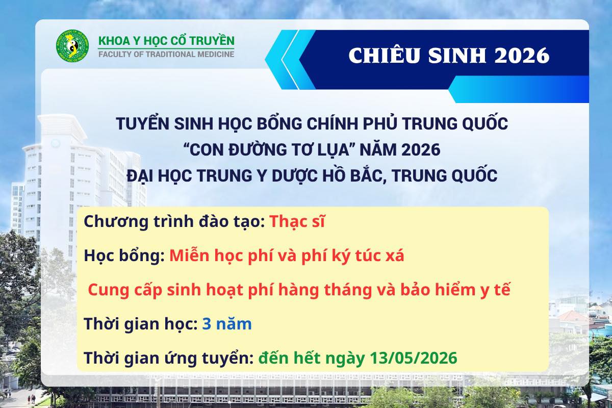 Cơ hội nhận học bổng Chính phủ Trung Quốc “Con đường tơ lụa” năm 2026
