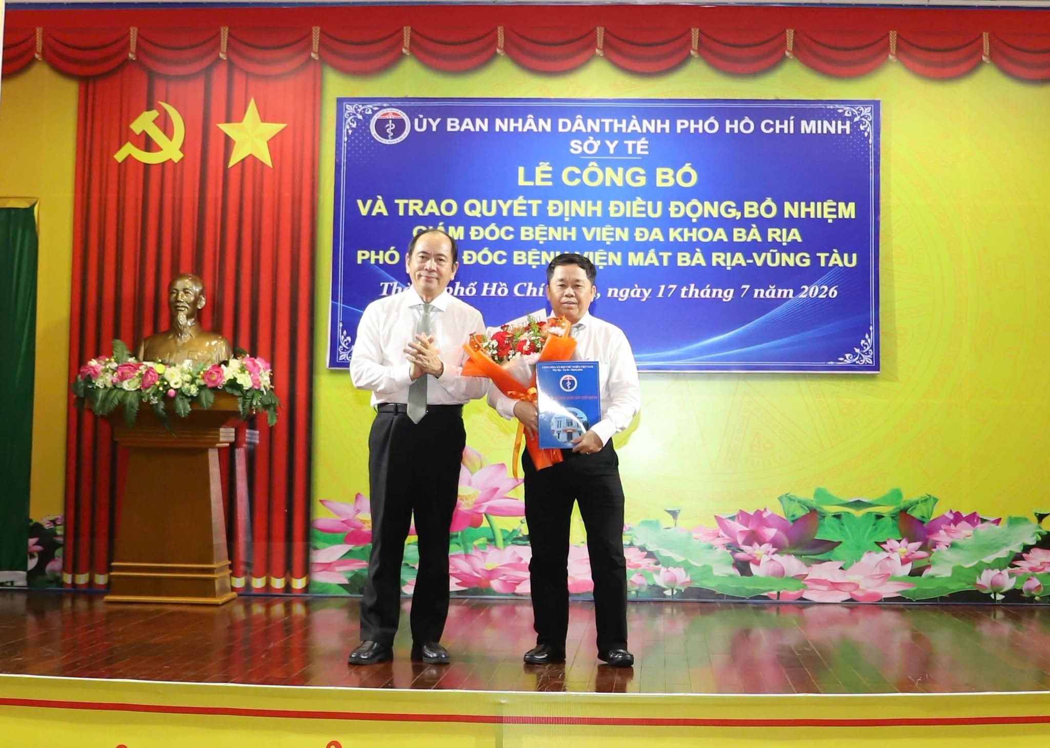 Phó Giám đốc Sở Y tế TPHCM Trần Ngọc Triệu làm Giám đốc Bệnh viện Đa khoa Bà Rịa
