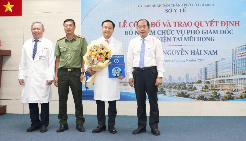 Bệnh viện Tai Mũi Họng TP.HCM bổ nhiệm Phó Giám đốc mới: BS.CK2 Nguyễn Hải Nam 