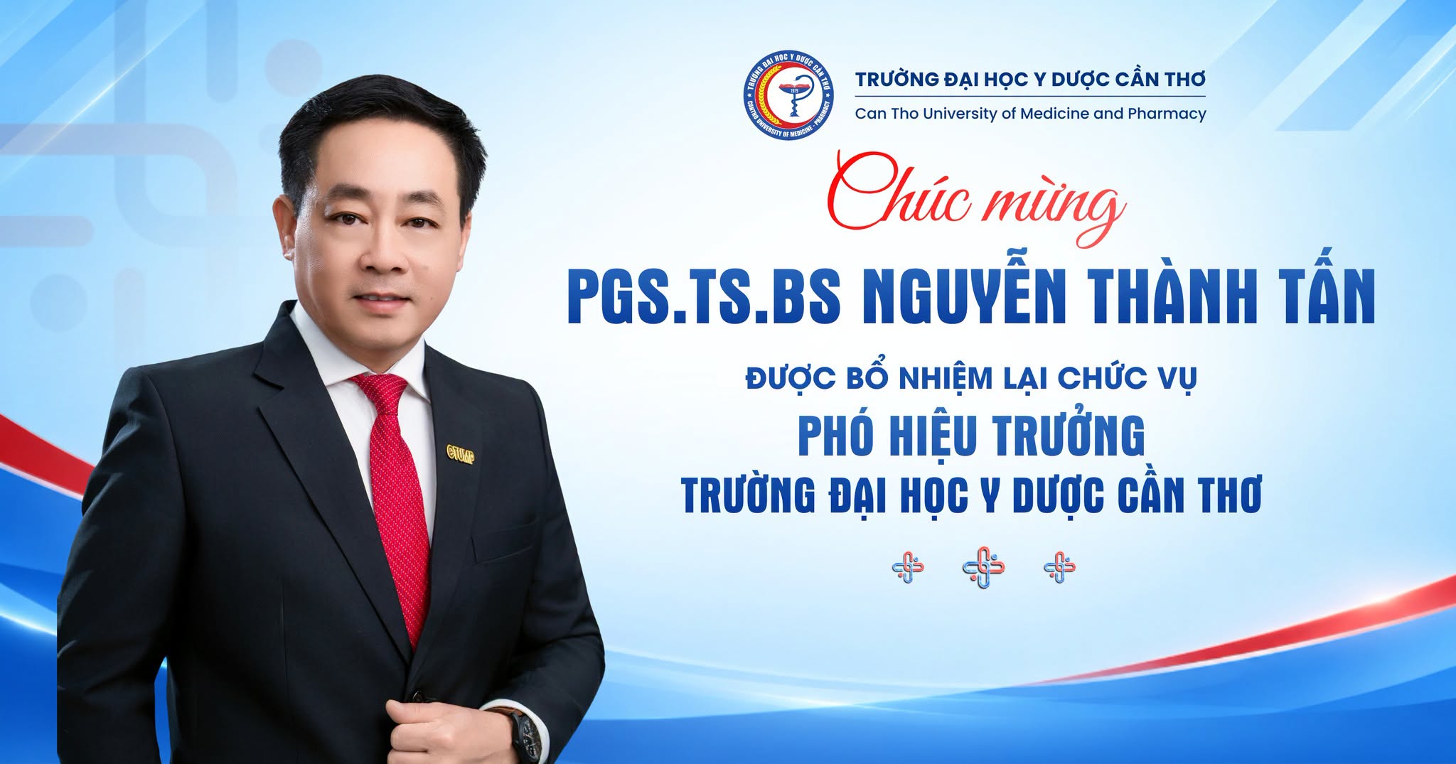 Bộ Y tế bổ nhiệm lại, kéo dài thời gian giữ chức vụ đối với 3 phó hiệu trưởng Trường Đại học Y dược Cần Thơ